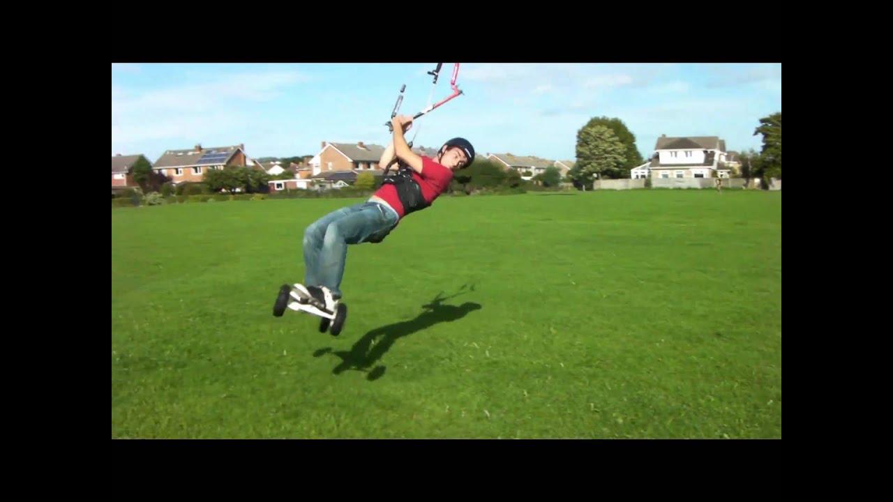 Dan Smith kite landboarding, Peter lynn and Trampa!!