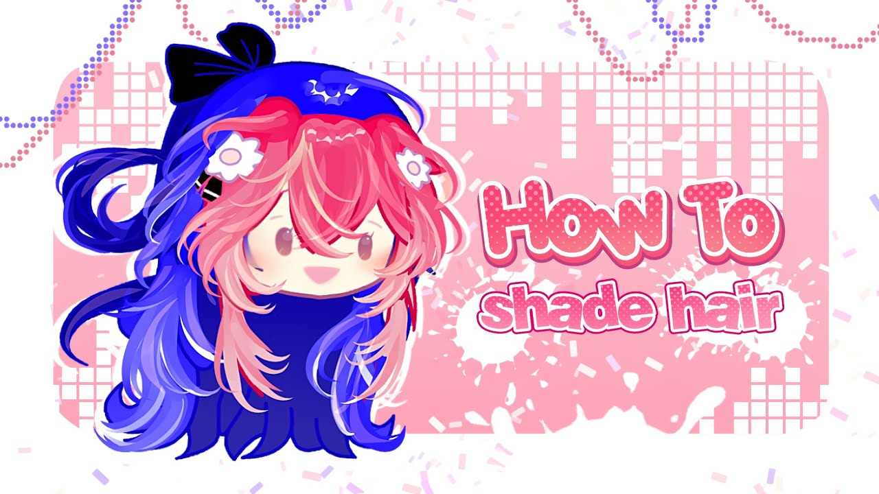 How to shade hair || gacha tutorial || #syaw_xd #tutorialgacha