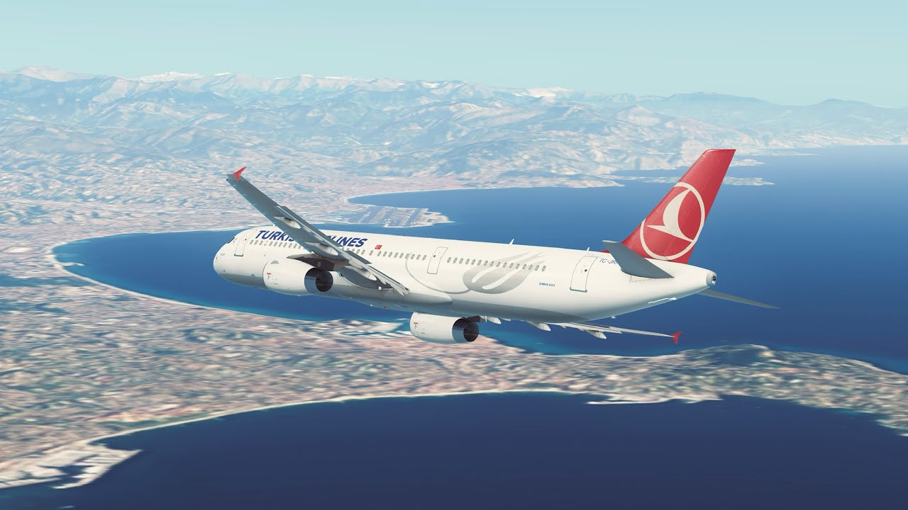 Infinite Flight - Istanbul to Nice | Turkish Airlines | Airbus A321-200 | MultiPlayer TimeLapse