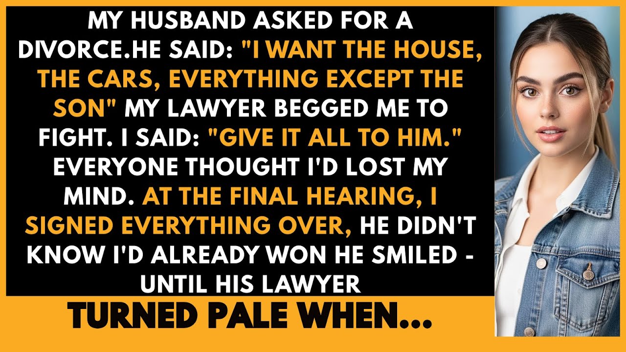 My Husband Took Everything in the Divorce — He Had No Idea What He Was Really Taking and