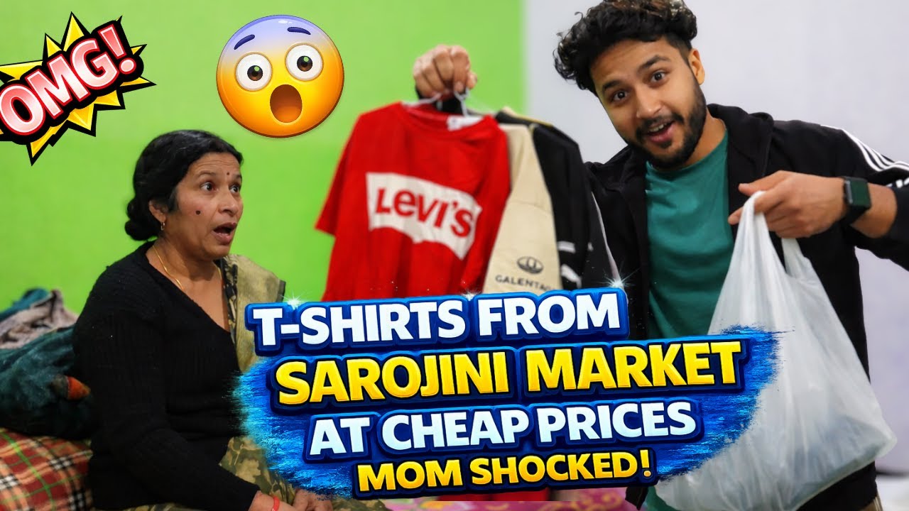Sarojini Market Se T-Shirts Li 😱 | Cheap vs Quality Test