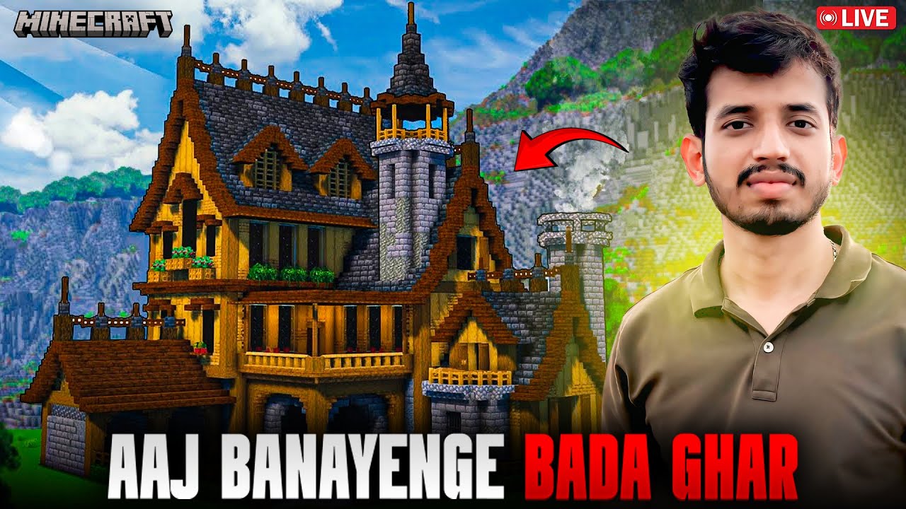 Hum banayenge bada ghar #live #gaming #viral #trending #shorts #minecraft #online #marathi