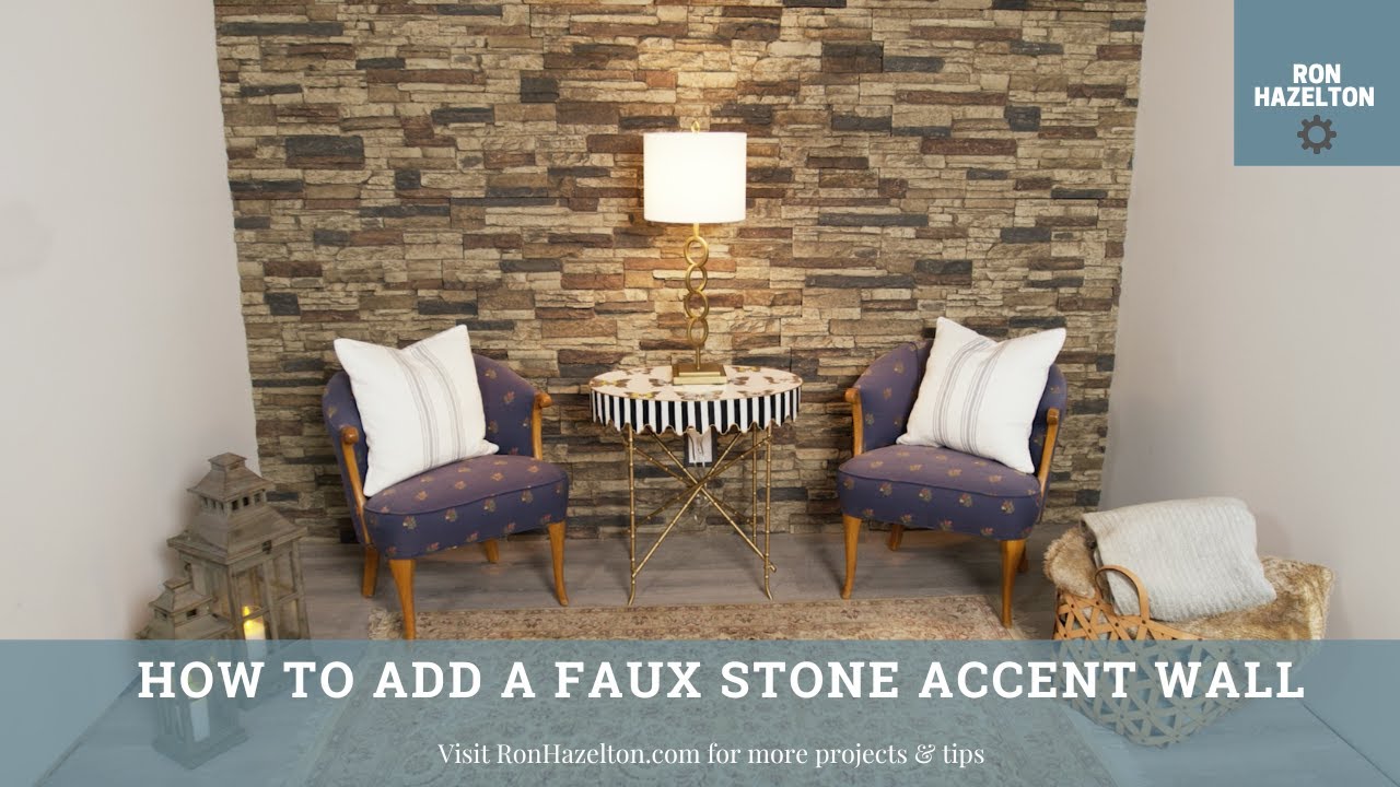 How To Add a Faux Stone Accent Wall