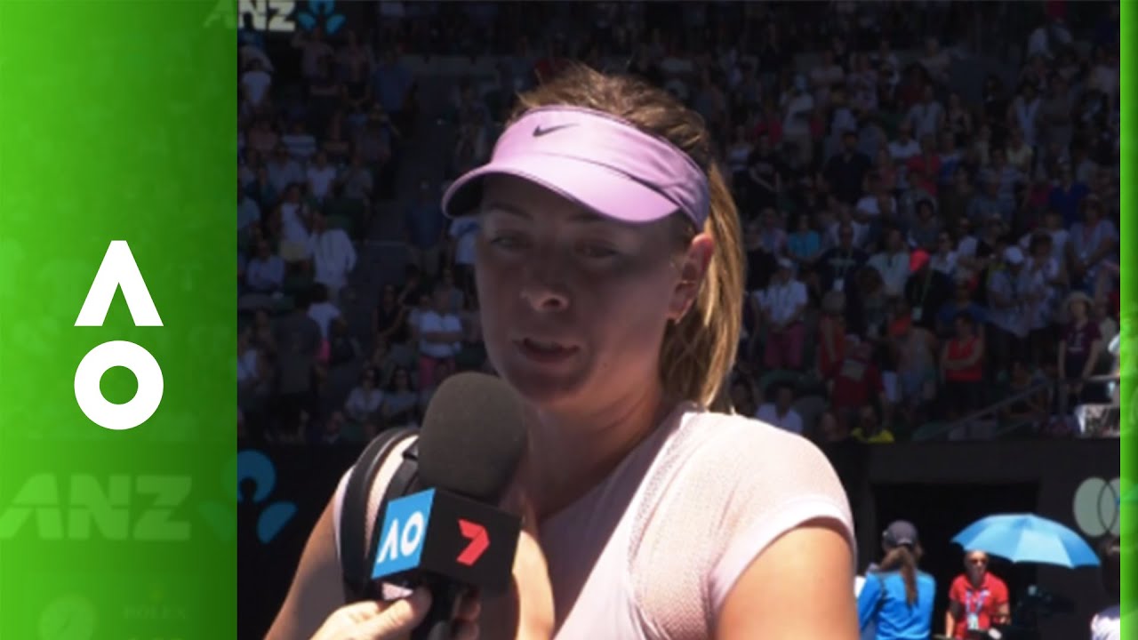 Maria Sharapova on court interview (2R) | Austrailan Open 2018