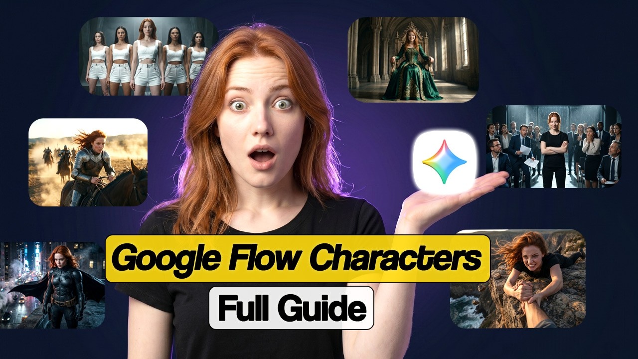 Как использовать Google Flow для создания стабильных ИИ-персонажей и видео | Полный урок для начи...