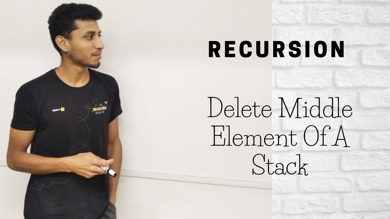 Delete Middle Element of a Stack