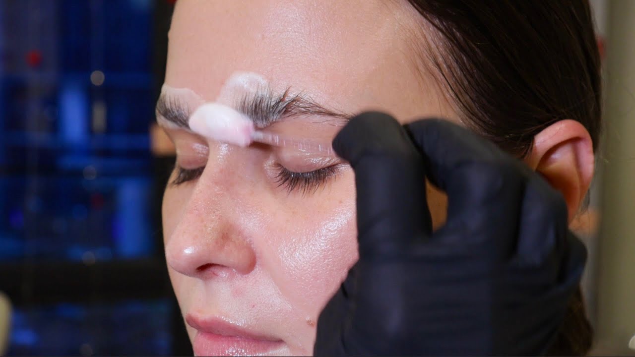 ASMR Eyebrow Grooming & Natural Brow and Lash Tinting (Super Close-Up, Real Sounds)