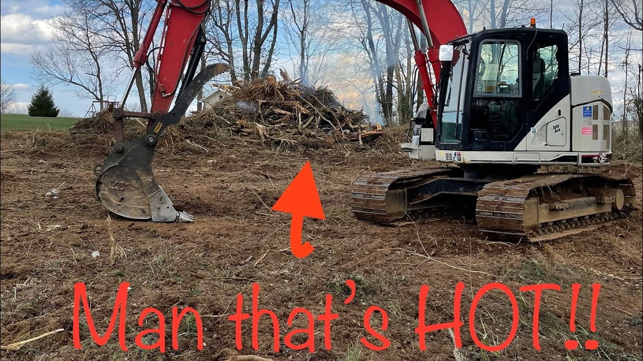 Clearing Land with Linkbelt 145