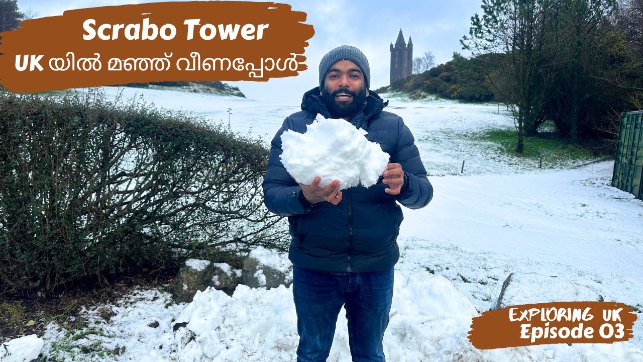 snow fall in UK | Scrabo Tower | 175 year old Tower |Exploring UK Episode-3 | Clints Tech
