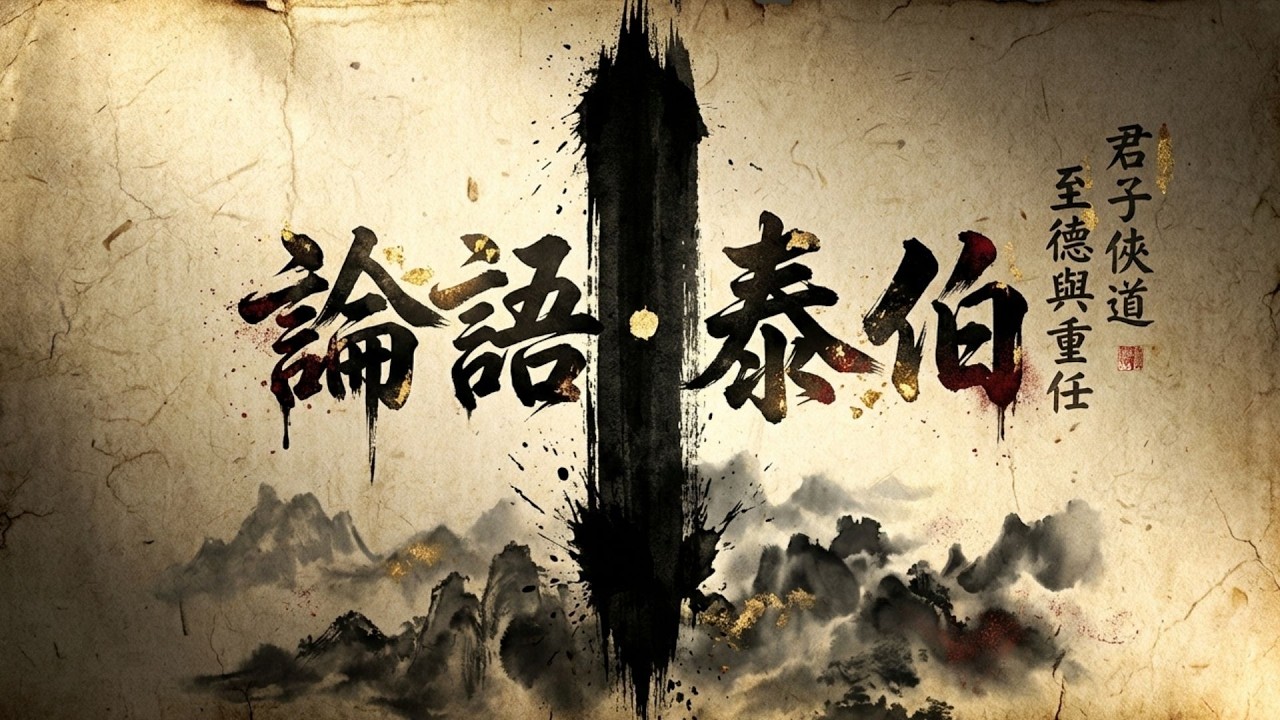 08 .【古人的生存之道】從《泰伯》看現代人必修的「至德」修煉課 #至德 #弘毅 #守道