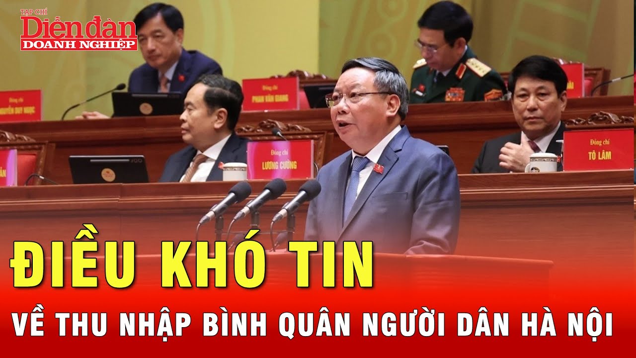 Ít ai ngờ thu nhập bình quân người dân Hà Nội đã chạm mốc này | Tin tức 24h