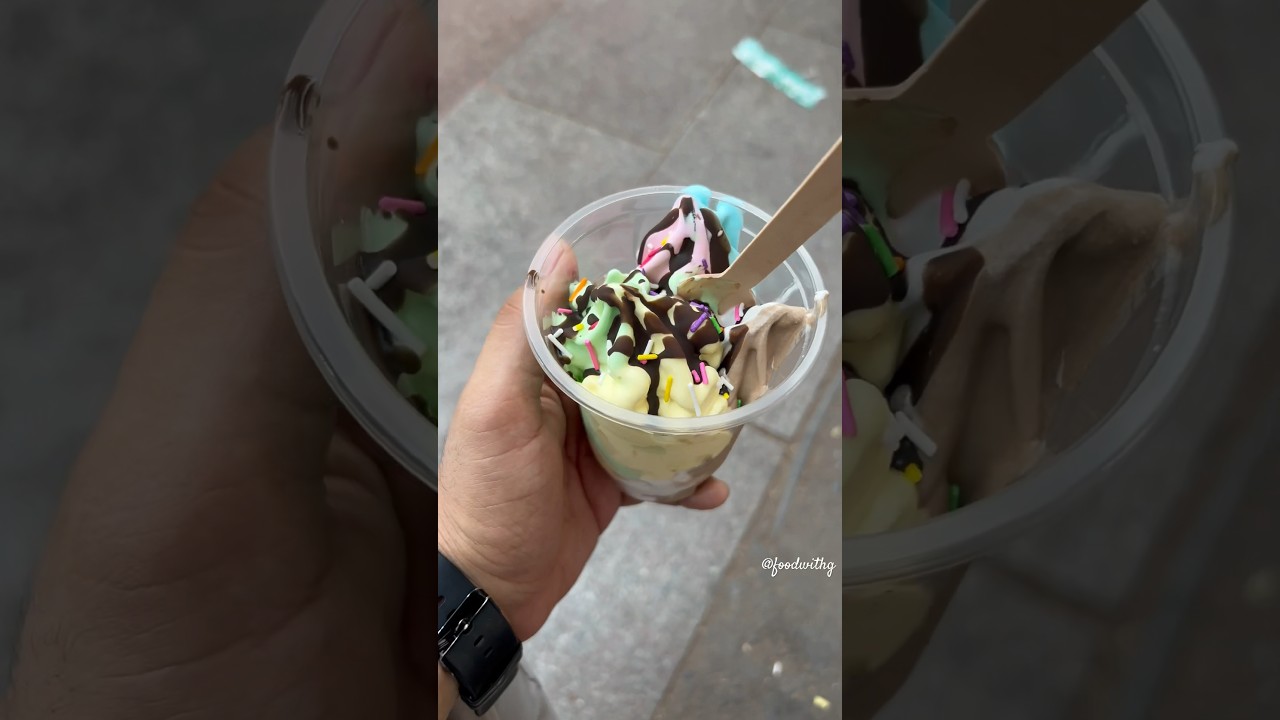 Chandni Chowk ke special ice cream 🍨❤️ #explore #icecream #shorts