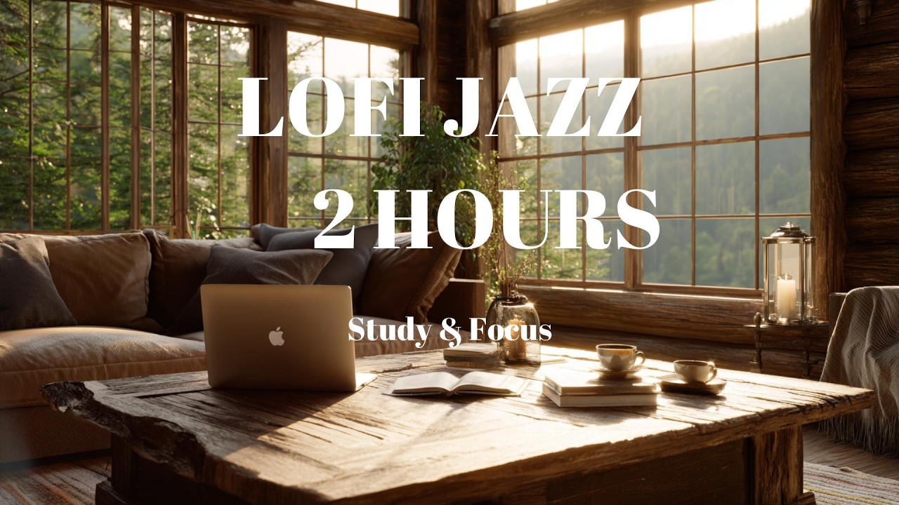 Cozy Mountain Lodge Afternoon ☕ Lofi Jazz Beats to Study, Relax & Focus | Coffee Jazz BGM