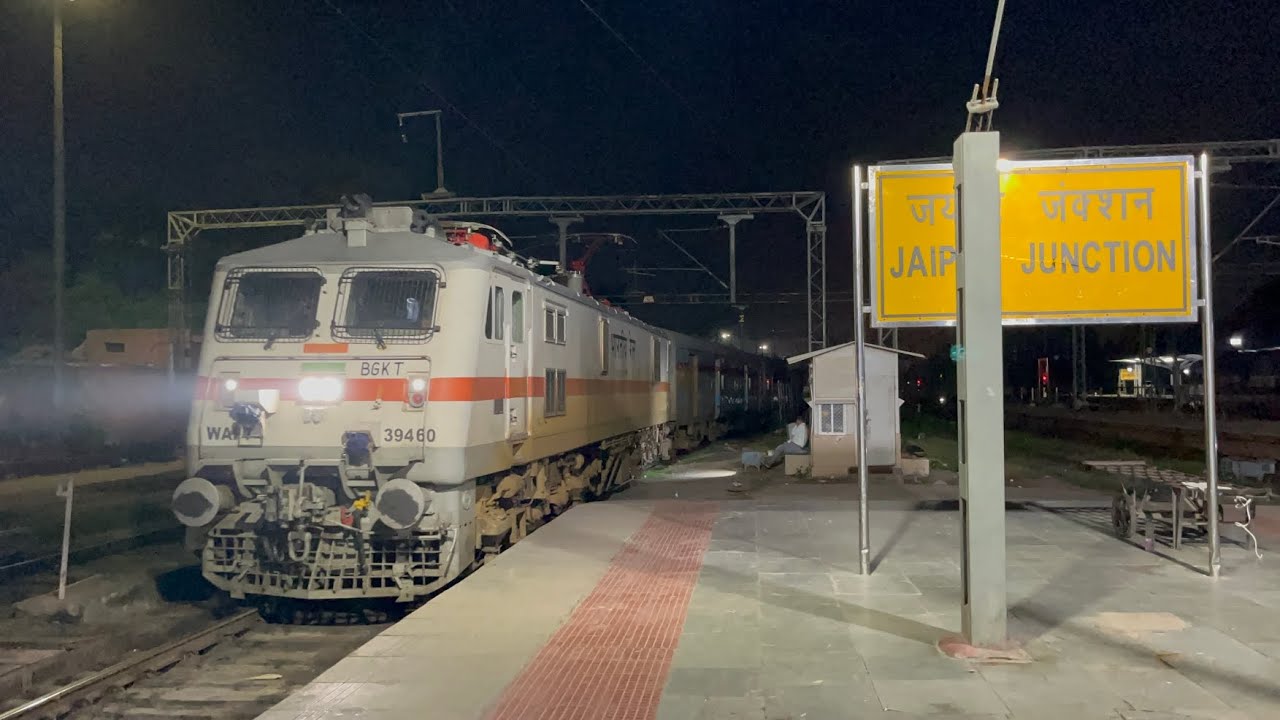 Jaipur to Katni murwara journey video on 18574 vishakapatnam weekly express #journey #trainjourney