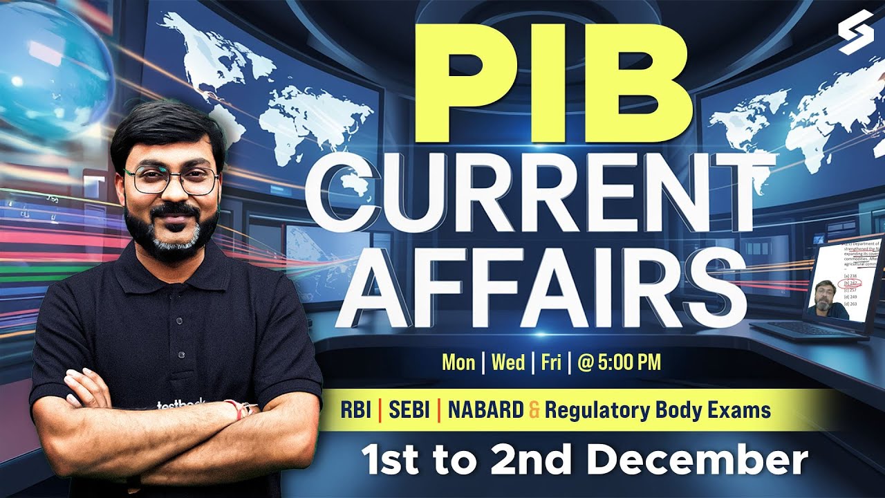 PIB Current Affairs | PIB Manish Sir | PIB for RBI, NABARD, SEBI Grade A | RBI Grade B Preparation