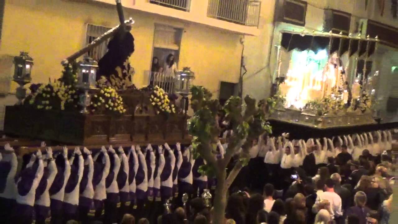 Encuentro entre María y el Nazareno Jueves Santo 2015 Cuevas del Almanzora