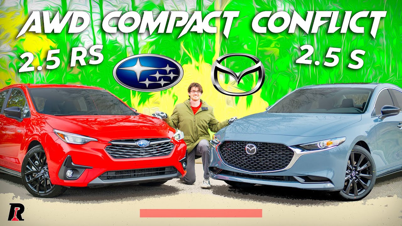2024 Mazda3 AWD vs Subaru Impreza / Muddy Waters