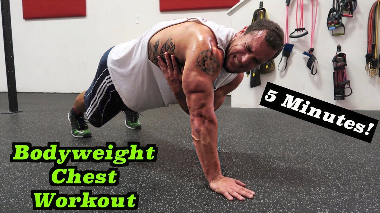 Intense 5 Minute At Home Chest Workout #2