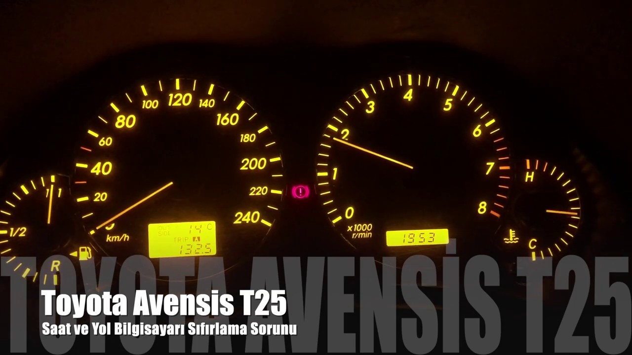 Avensis Saat Sıfırlama Sorunu