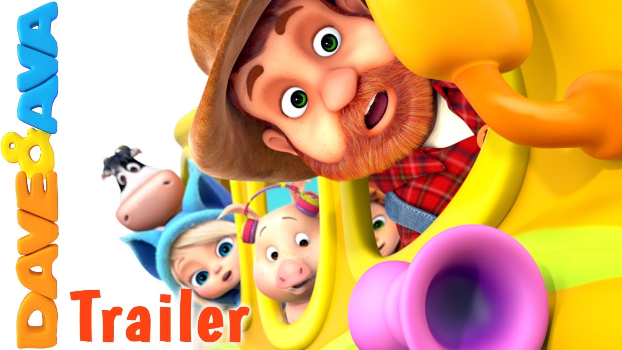 🤗 The Wheels on the Bus - Part 3 - Trailer | Nursery Rhymes and Kids Songs from Dave and Ava 🤗
