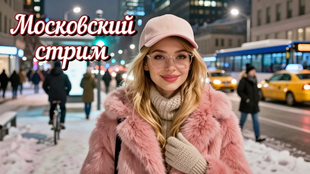 Московский стрим. Прогулка по Москве. 8 января 2026