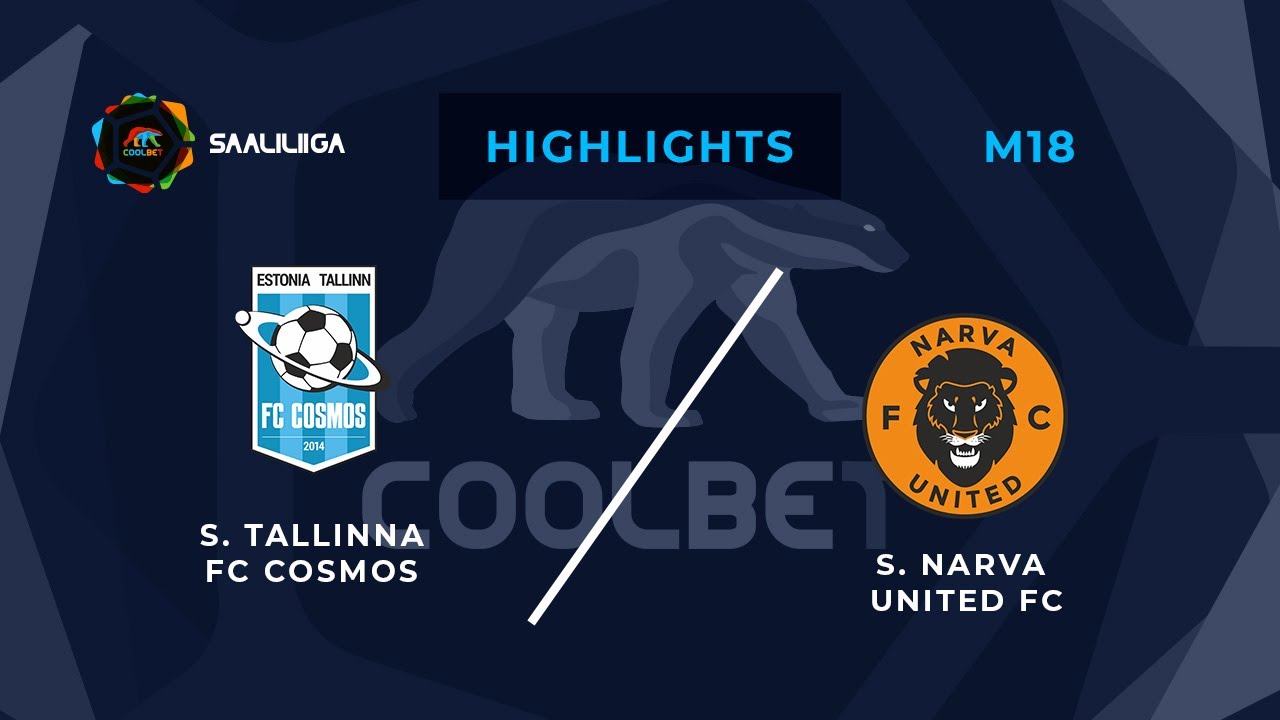 Tallinna FC Cosmos - Narva United FC. Coolbet Saaliliiga. MD 18. Highlights