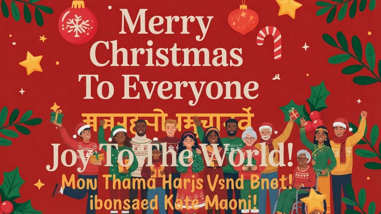 ✅Merry Christmas To Everyone //Joy To The World!