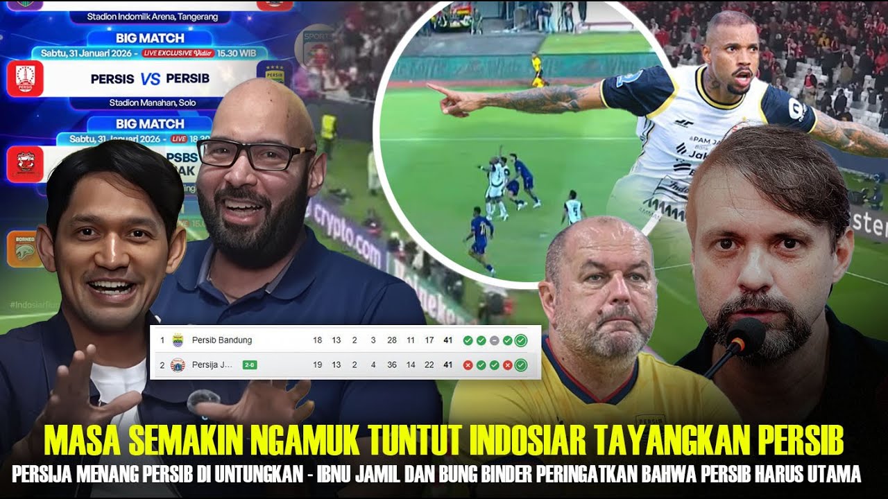 Ngamuk!! Semua Pengamat Tuntut Indosiar Siarkan Persib vs Persis: Persija Menang Persib untung Besar