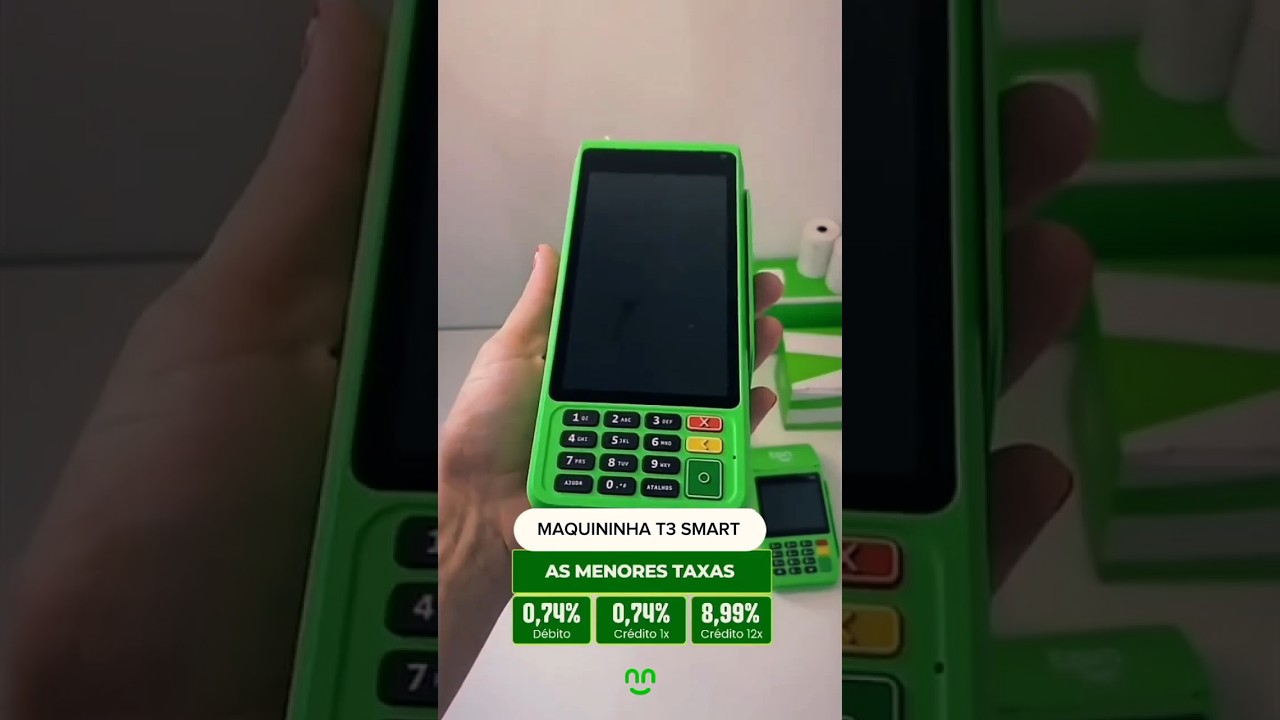Maquininha Ton T3 Smart Pro 💚