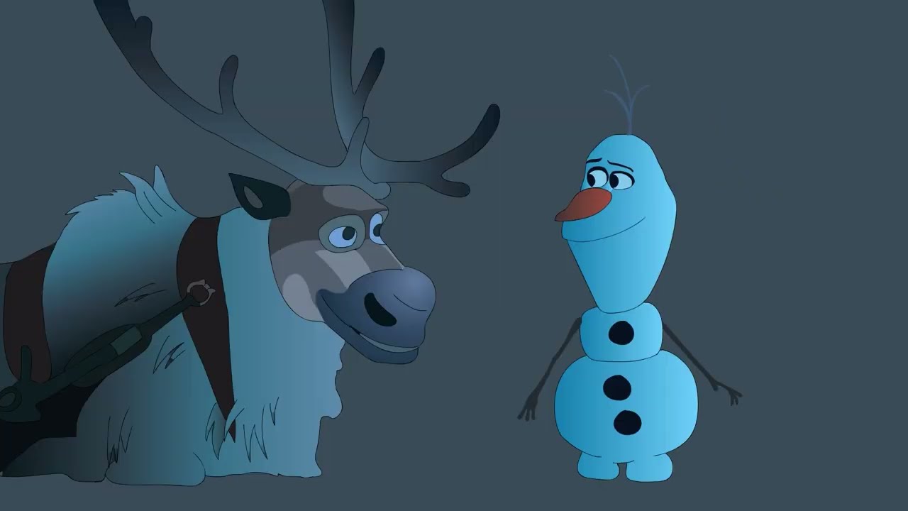 Olaf Retells Disney's Frozen in Stunning 2D Animation | A Disney Classic Reimagined