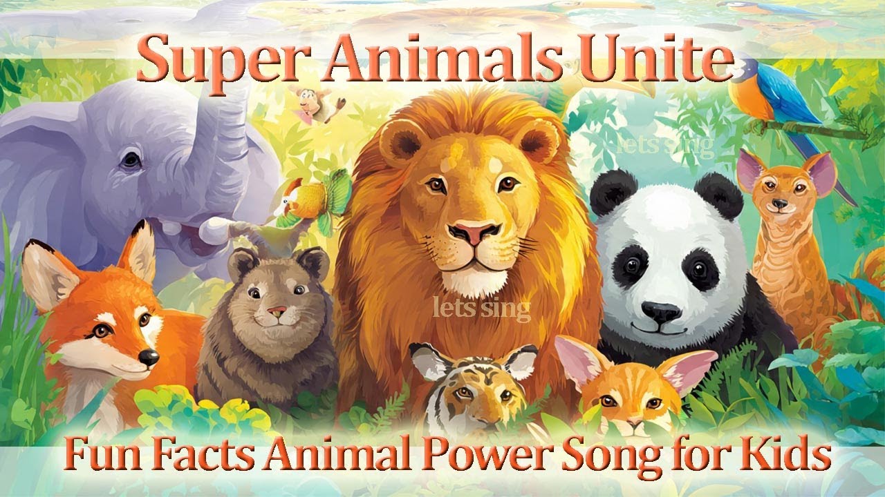 Super Animals Unite | Fun Facts Animal Power Song for Kids | #bzrsmedia #kidssongs #animals #kids
