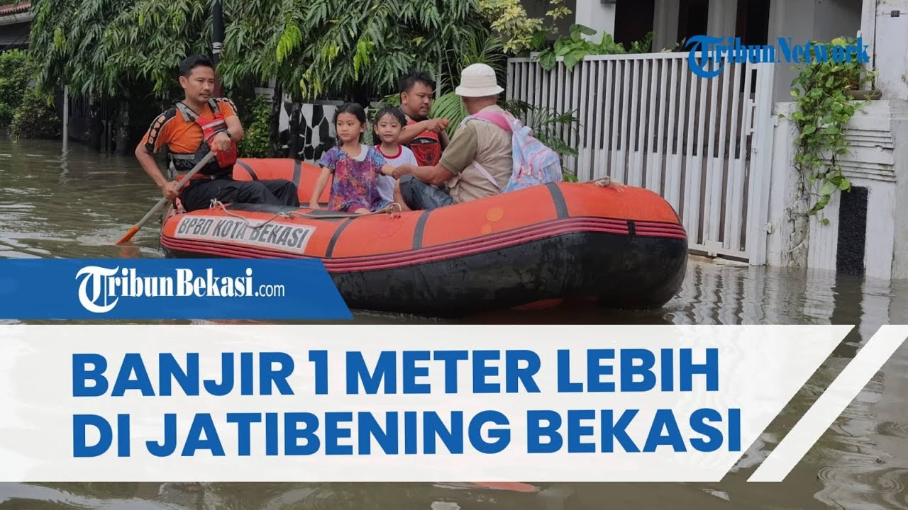 Perumahan di Jatibening, Bekasi Terendam Banjir hingga 1 Meter