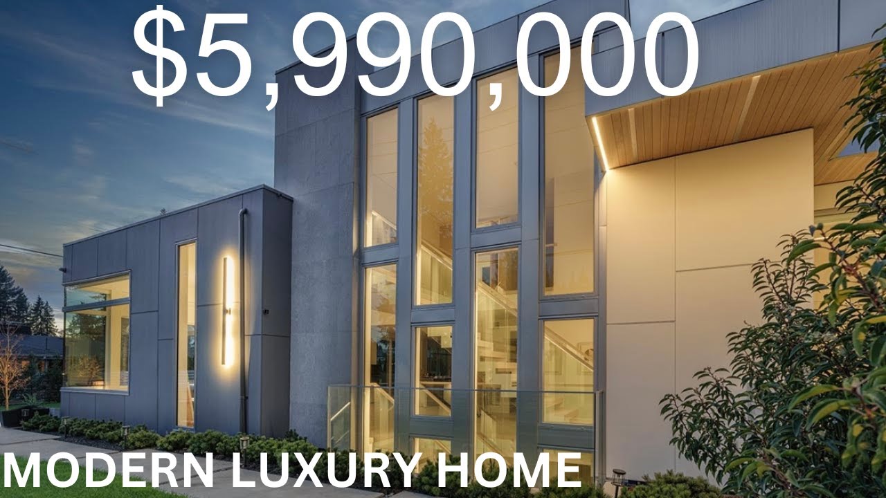 Touring a Luxury Modern Home in North Vancouver | $5,990,000