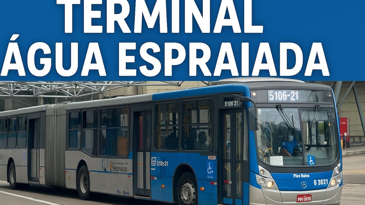 Movimenta&ccedil;&atilde;o de &Ocirc;nibus no Terminal &Aacute;gua Espraiada, com uma Raridade no V&iacute;deo..