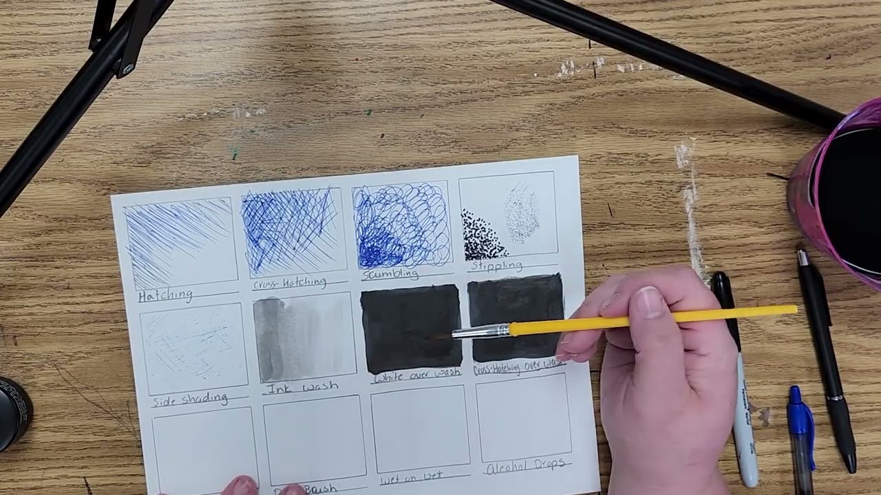 Mrs. Allen's Art Class | Pen and Ink Techniques