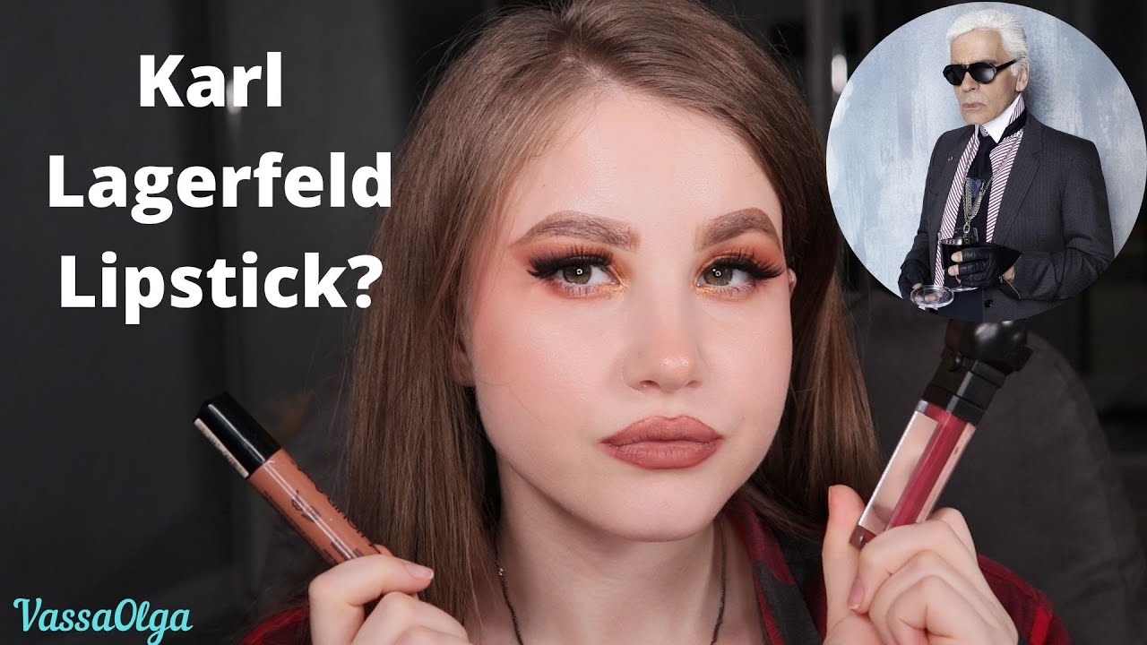 Karl Lagerfeld Viral Lipstick Review | Wear Test | VassaOlga
