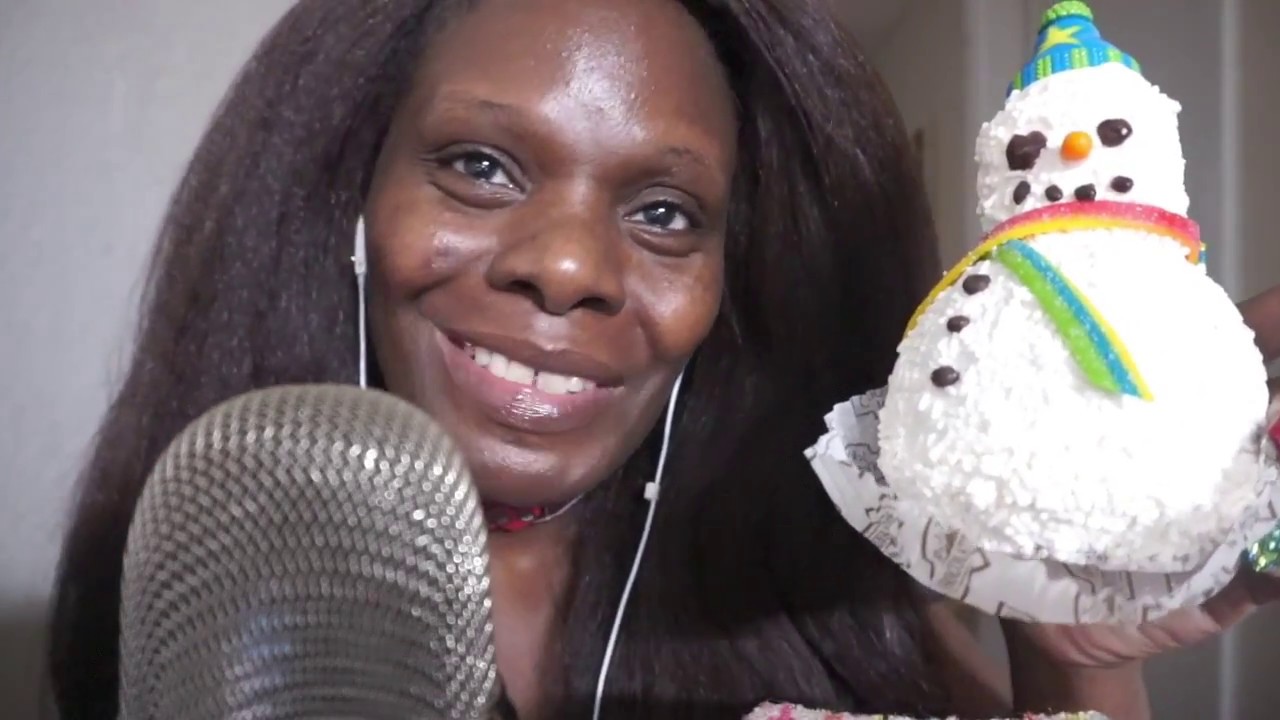 Snow Man | Caramel ASMR Candy Apple