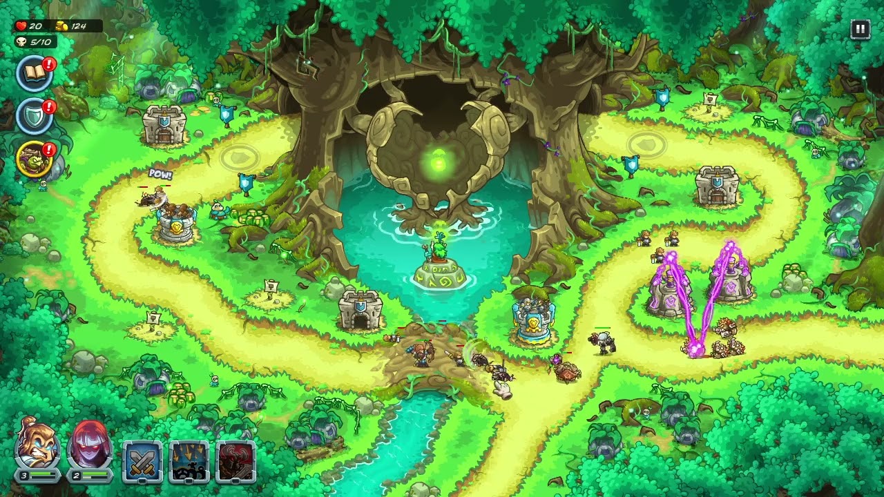 Kingdom Rush Alliance detonado parte 3 The Heart of the Forest