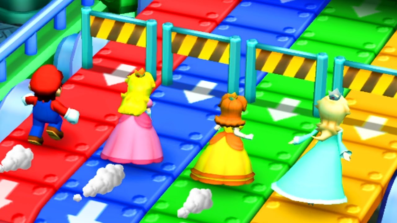 Mario Party The Top 100 - Minigames - Mario vs Luigi vs Rosalina vs Peach (Master CPU)