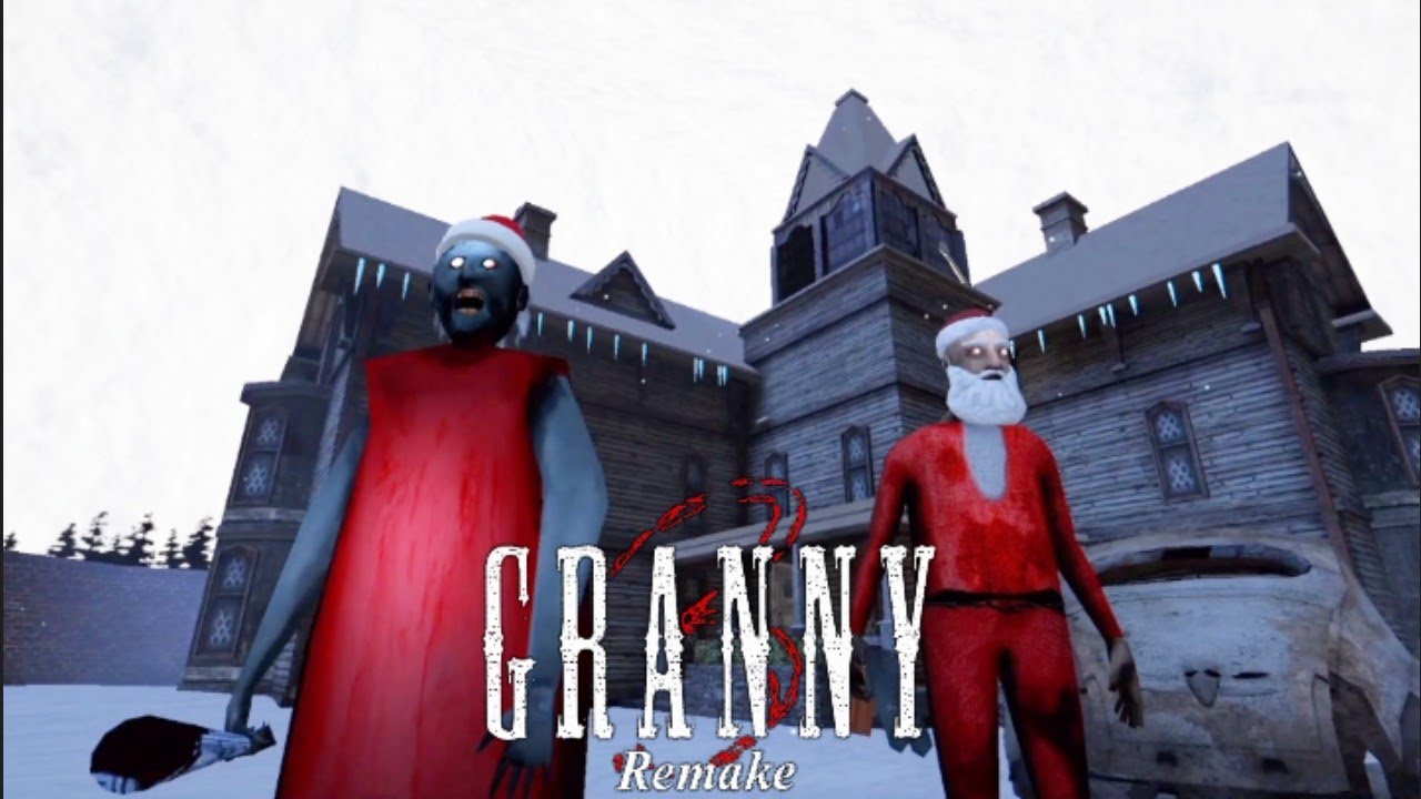 Christmas Theme in Granny 3 Remake (PC) Gate Escape