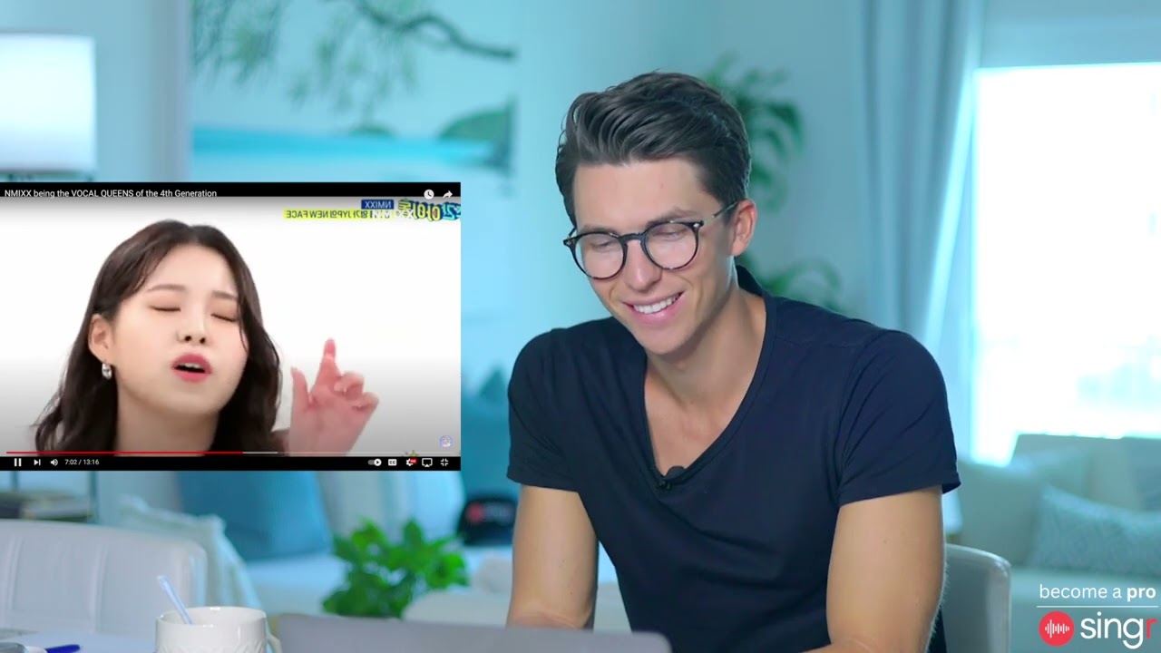 Реакция Джастина: KPOP-группа NMIXX поёт вживую без автотюна