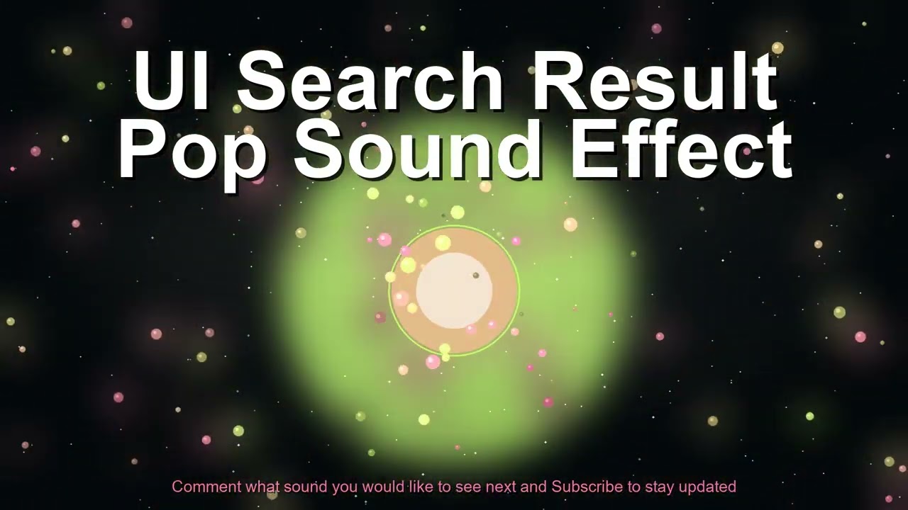 Ui Search Result Pop Sound Effect