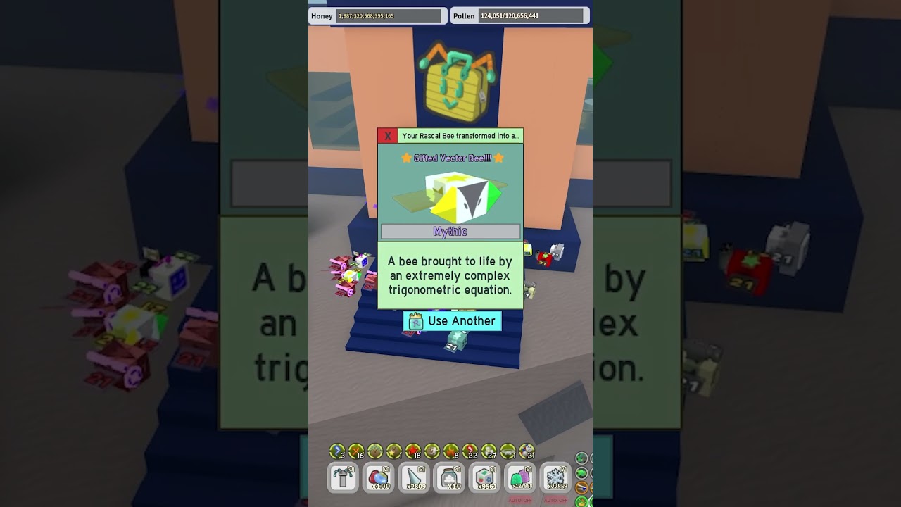 The BEST Luck YOU WILL *EVER* SEE! Gifted Mythic BEFORE Common Bee In 200 Royal Jelly! Bee Swarm Sim