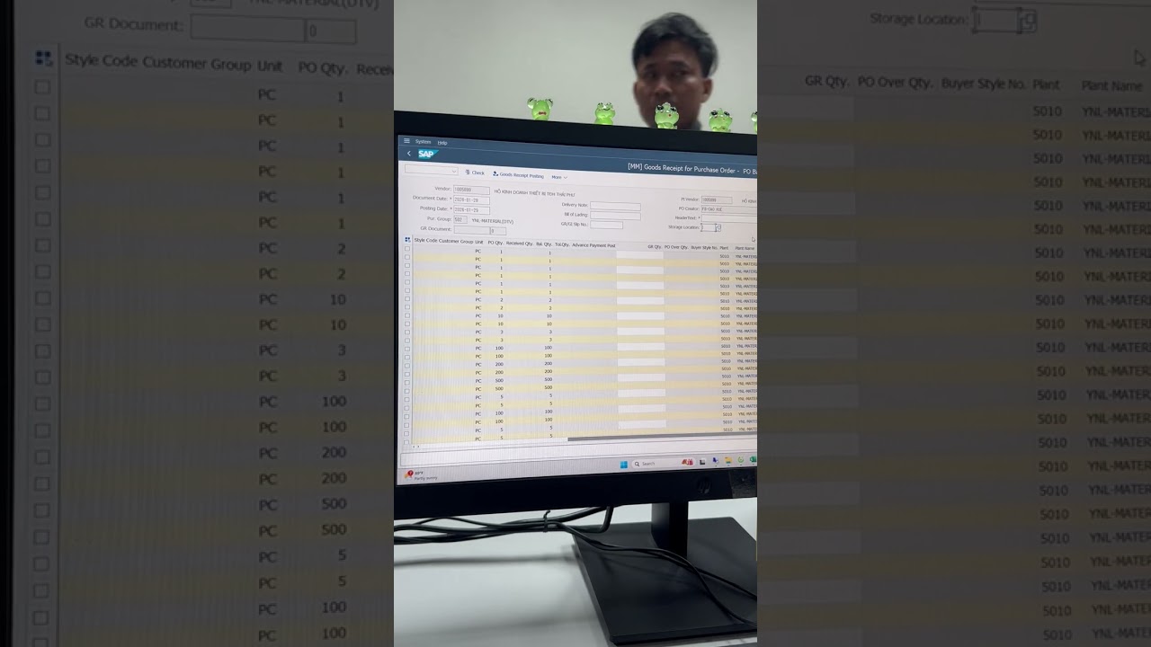 Nhập SAP Tú Thực Hành