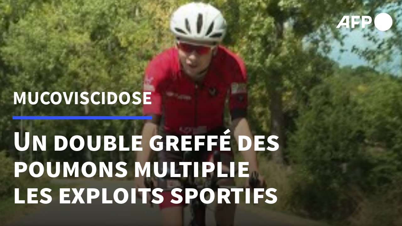 Double greffé des poumons, Alexandre Allain sportif à haute dose | AFP