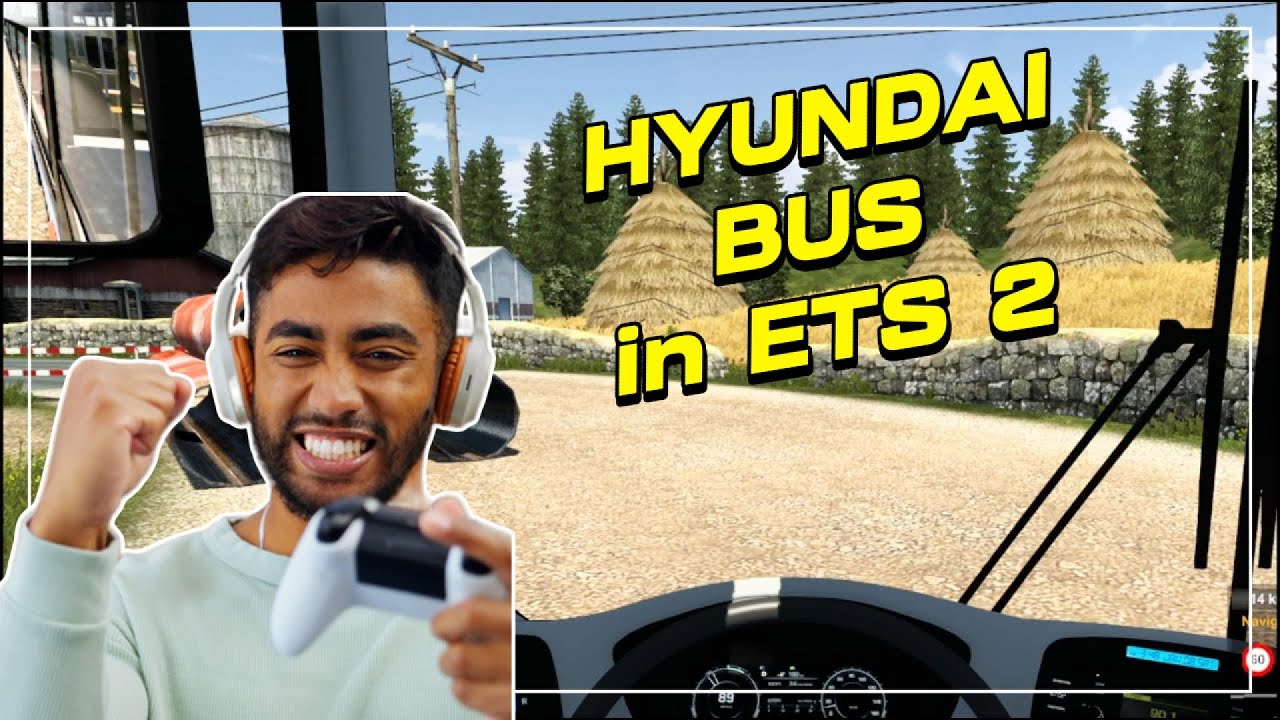 Hyundai Bus Driving in ETS 2