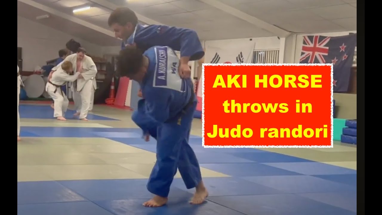 AKI HORSE THROWS from randori highlights