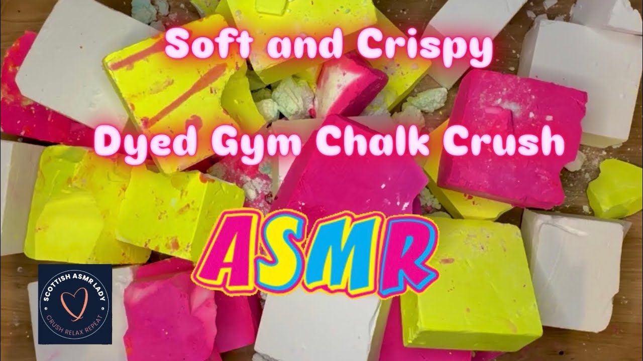 Soft and Crispy Gym Chalk Crush • ASMR