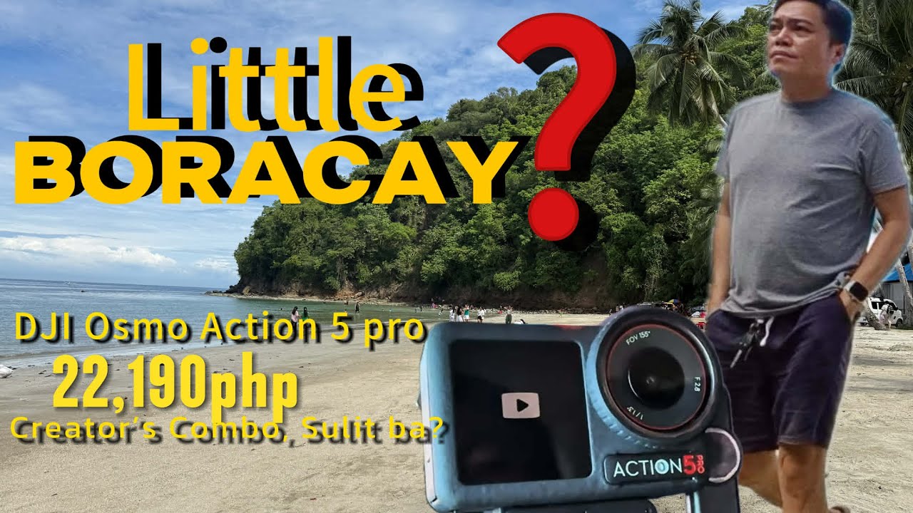 Best setting of DJI ACTION 5 PRO for YOUTUBE I Cam Test at Little Boracay of Davao Occidental