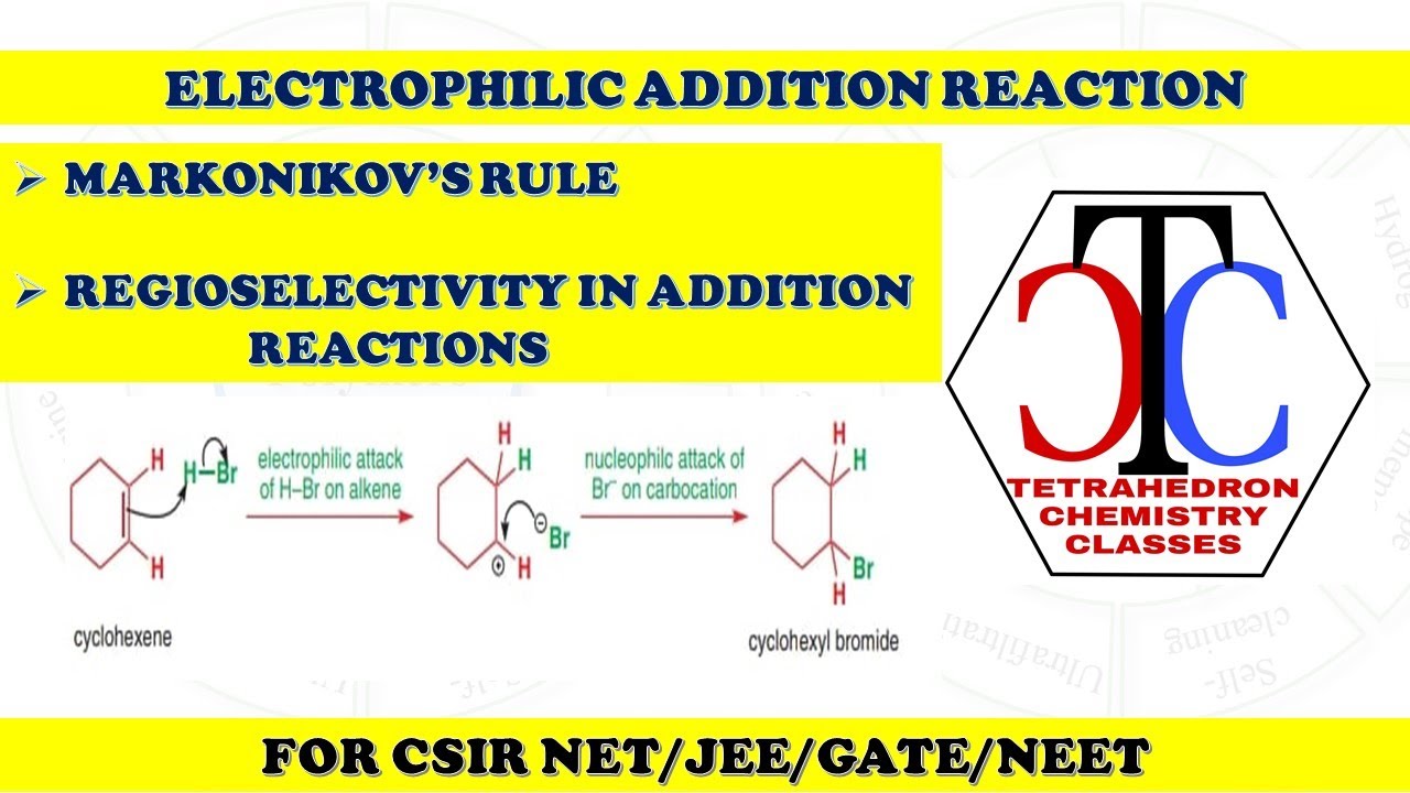 MARKONIKOV'S RULE | ELECTROPHILIC ADDITION REACTIONS